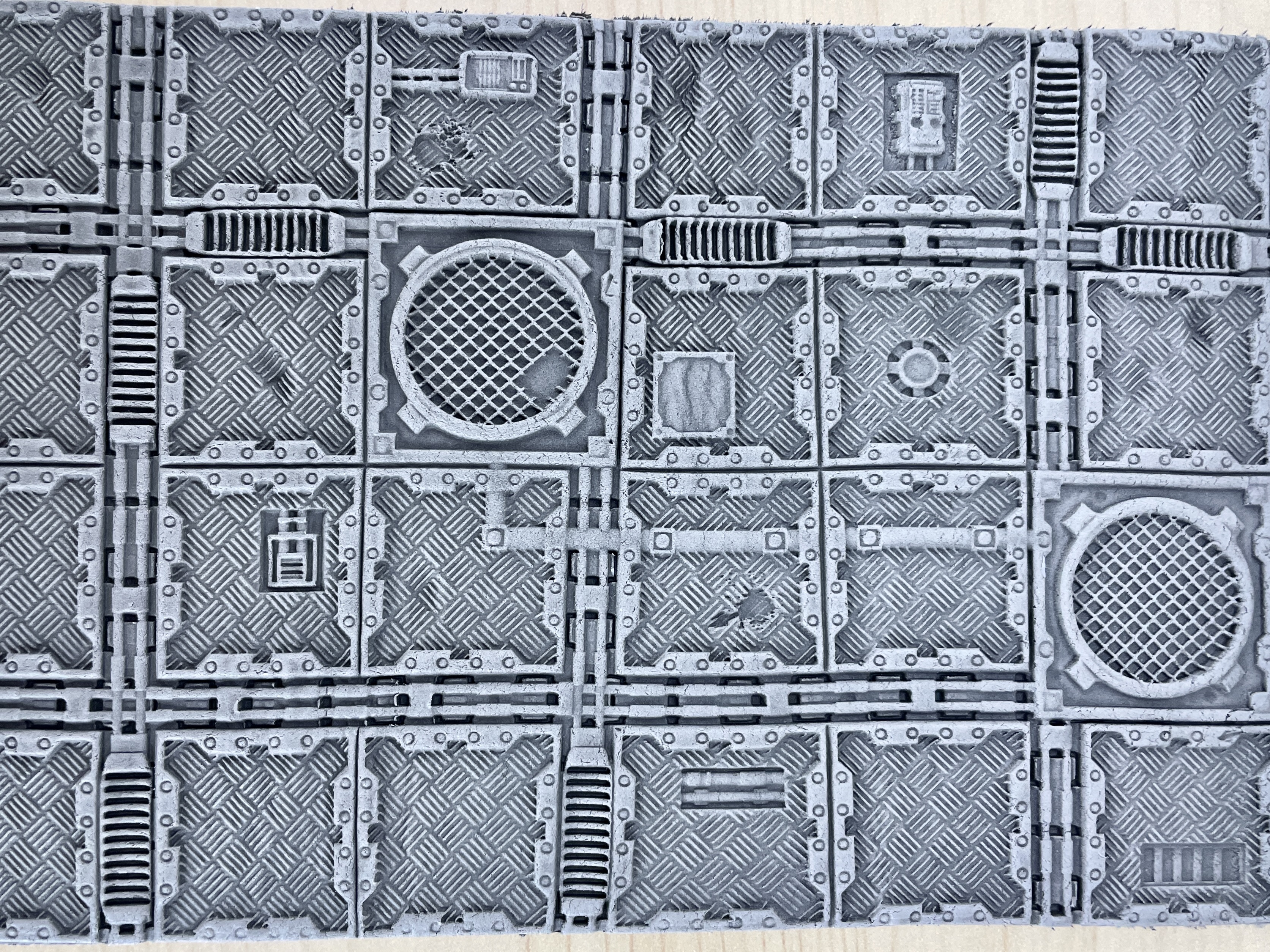 Print 'N' Roll Set: Grim Iron Underbelly (Texture Roller and Terrain Set)